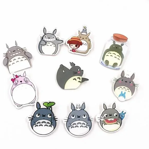 15 PINS! My Neighbor Totoro Badge Japanese Anime Studio Ghibli Acrylic Brooches - Picture 6 of 8